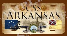 CSS Arkansas Confederate Naval American Civil War Themed vehicle license plate picture