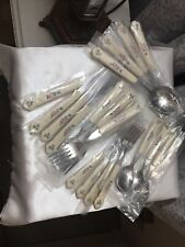 Pfaltzgraff Tea Rose Pattern Flatware 20 Pieces Four Complete Place Settings New picture