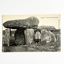 Dolmen de Mané Kerionned (Megalith) ~ Carnac FRANCE 1913 Postcard ~ Z. Le Rouzic picture