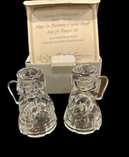 Set Of 2 LENOX Fine Crystal Salt And Pepper Angel Shakers picture