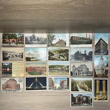 Lot of 20 Vintage Postcards Post Office Mine Building Houses Standard Oil & More picture
