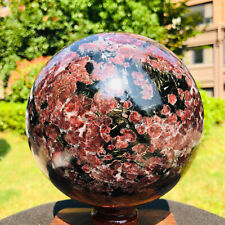 11.85LB Natural Fireworks Garnet Quartz Crystal Healing Ball Sphere Healing picture