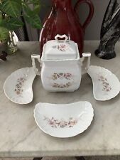 Antique Sprinter& Co.c1891 Austrian Biscuit Jar With Lid And Serving Dishes picture