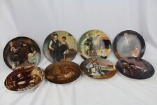 1854 Knowels Set of 8 Norman Rockwell Society Of America Plates picture