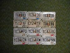 Vintage Lot Of 12 Georgia Motorcylce Tags picture