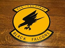 Rare Vintage USAF 429th TAC FTR Black Falcons Squadron 10