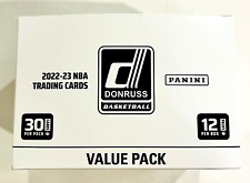 PANINI DONRUSS 2022-23 NBA BASKETBALL VALUE FAT CELLO BOX 12 PACKS / 360 CARDS picture