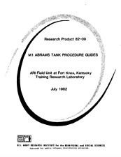 111 Page July 1982 Fort Knox Kentucky M1 ABRAMS TANK PROCEDURE GUIDES on Data CD picture