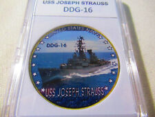 US NAVY - USS JOSEPH STRAUSS (DDG-16) Challenge Coin  picture