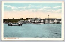 Salt Pond Wakefield Rhode Island RI Boats c1915 Postcard picture
