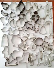 Lot Of 39 Vintage Cookie Cutters/Aluminum picture