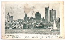 Antique c1902 Private Mailing Card New York City High Buildings B2 picture