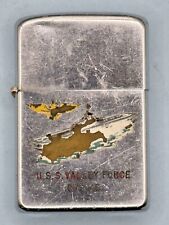 Vintage 1958 USS Valley Forge CVS-45 Chrome Zippo Lighter picture