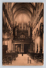 c1906 Antwerp Anvers Belgium St. Paul's Church Interior Organ NELS Postcard picture