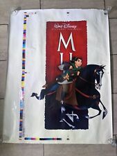 Rare Disney Mulan Color Proof Poster - Vivid, Authentic Disney Collectible 44.5