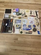 POP's Large Mix Junk Drawer- STAMPS/WATCHES/KNIFE/PINS/WALLETS/SHAVING/TOOLS+++ picture