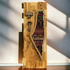 Map Of Palestine Masterpiece Handmade Olive Wood Holy Land picture