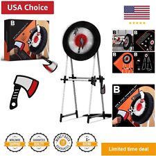The Axe Throwing Target Set, Includes 3 Throwing Axes & Bristle Target, Blunt... picture
