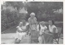Old Photo Snapshot Family Mom Grandma Women Boy Baby Vintage Portrait 3A9 picture