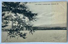 Lake Morey Looking East. Fairlee Vermont Vintage Postcard. VT picture