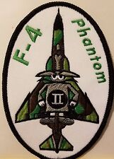 F-4 Phantom II Aircraft Patch Embroidered W/ VELCRO® Brand Fastener Black Border picture