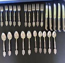 RWP Wilton Marietta Armatale Pewter Flatware PA Stainless 25 Pieces picture