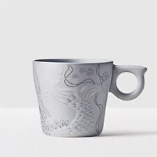 Starbucks 2016 Gray Coffee Mug Cup 12oz Embossed Mermaid Siren Tail Anniversary picture