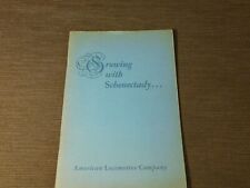 VINTAGE TRAIN 1948 AMERICAN LOCOMOTIVE CO GROWING WITH SCHENECTADY BOOKLET picture