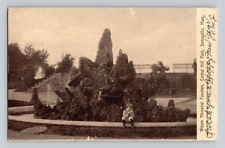 1907. WILSON MEMORIAL FOUNTAIN, CENTRAL HILL PARK, SOMERVILLE, MASS POSTCARD DM1 picture