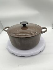 Le Creuset Enameled Cast Iron Dutch Oven D Brown Made In France picture