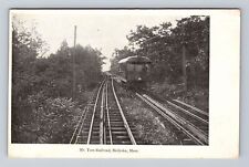 Holyoke MA-Massachusetts, Scenic View Of Mt Tom Railroad, Vintage Postcard picture