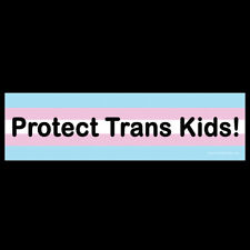 Protect Trans Kids BUMPER STICKER or MAGNET magnetic transgender children youth picture