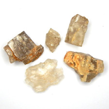 46ct Lot of 5 Color Change Petalite Natural Mined Unheated Rough Raw Spars Gemmy picture