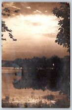 Postcard RPPC, Scene On Lake Marie, Twin Lakes Wisconsin Posted 1916 picture