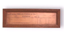 1904 Wells Fargo & Company Express Tracy, CA Freight Receipt Framed 16” x 5.5” picture