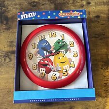 Retro Vintage M&M's Analogue Wall Clock Battery Powered M&Ms New In Box untested picture