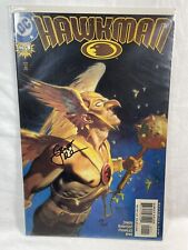 DC Comics HAWKMAN #1 2002 Dynamic Forces #141 of 699 Signed by GEOFF JOHNS picture