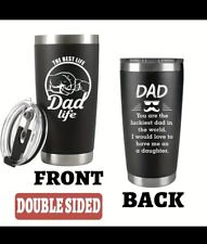 1pc Stainless Steel Gift Cup For Father's Da With Enhanced Lid. Holds Hot N Cold picture