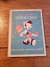 1950 Walt Disney Pinocchio Hardback Book Good Condition  picture