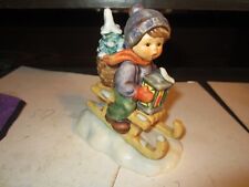 Goebel M.I. Hummel RIDE INTO CHRISTMAS  #396/2/0 1981 Child Sleigh Tree picture