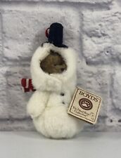 *MINT* Boyd’s Bears Head Bean Collection I.B. Meltin Snowman Christmas Tag 5.5” picture