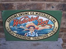 John Deere Waterloo Boy Kerosene Tractors Porcelain Enamel Sign Ande Rooney picture