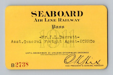 1911. SEABOARD, AIR LINE RAILWAY. RAILROAD PASS picture