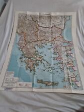 WW2 WWII german Wehrmacht stab map Balkans 2WW Bulgaria Albania Greece Turkey picture