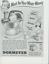 1951 Dormeyer Food-Fixer Mixer Juicer Grinder Chef Vintage Print Ad SP8 picture