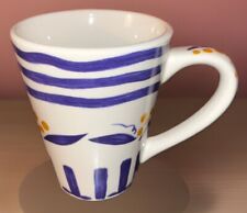 California Pantry 1999 Blue Latte Tapered Mug Classic Ceramics Coffee  picture