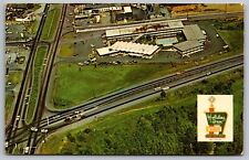 Virginia Charlottesville Holiday Inn Aerial View Curteichcolor Vintage Postcard picture