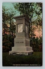 Frankfort KY-Kentucky, The Boone Monument, Vintage Postcard picture