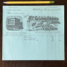 1915 PLATTSBURGH NEW YORK H.C. RICKETSON BAKERS & CONFECTIONERS INVOICE RECEIPT picture