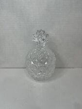 Vintage Godinger Crystal Pineapple Candy or Nut Bowl with Lid 6'' picture